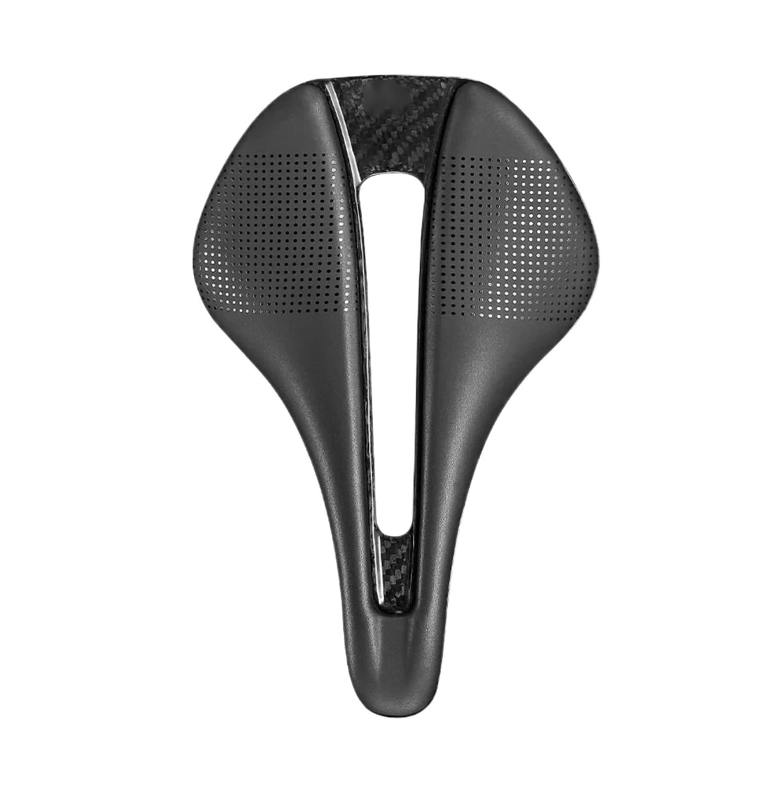 Generico Sella for Bici Eva Stampata in 3D Interamente in Carbonio | Larghezza 152/155 mm, binari 7*9 mm, sedile leggero da 120 g for triathlon, strada e MTB