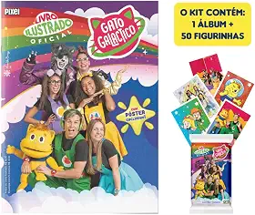 Álbum Oficial Gato Galáctico + 10 envelopes de figurinhas
