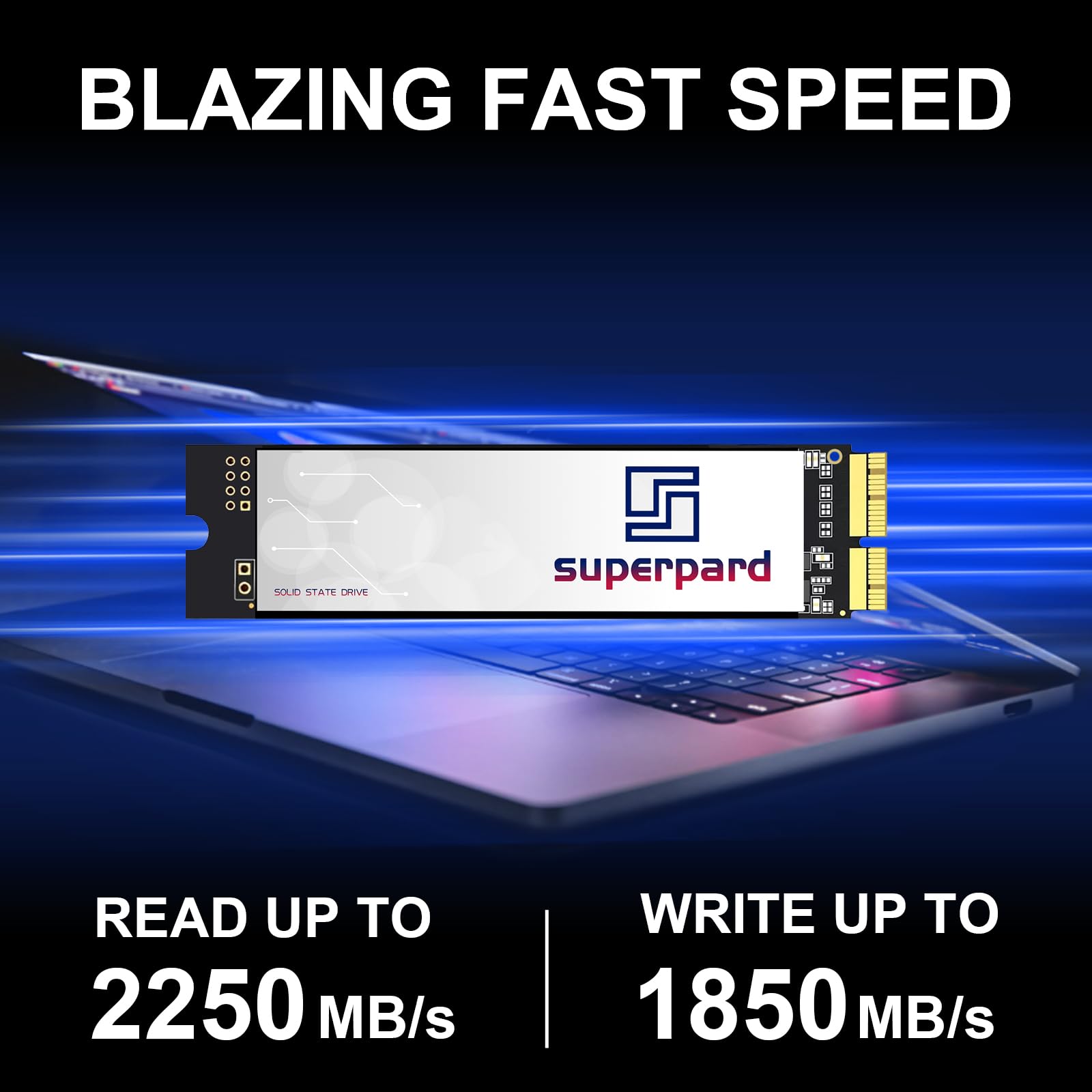SSD 1TB M.2 NVMe Unità a Stato Solido Interno per MacBook Air A1465 A1466 (2013-2015, 2017), MacBook Pro A1398 A1502 (2013-2015), iMac (2013-2017), Mac Pro (2013),Mac Mini (2014)...