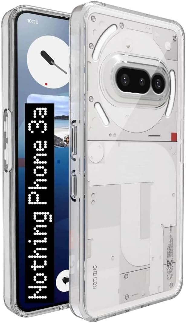 FabeKee Transparent Back Cover Case for Nothing Phone 3a 5G | Raised Bumps for Full Device & Camera Protection Shockproof TPU Silicone Back Case Mobile Cover – Transparent