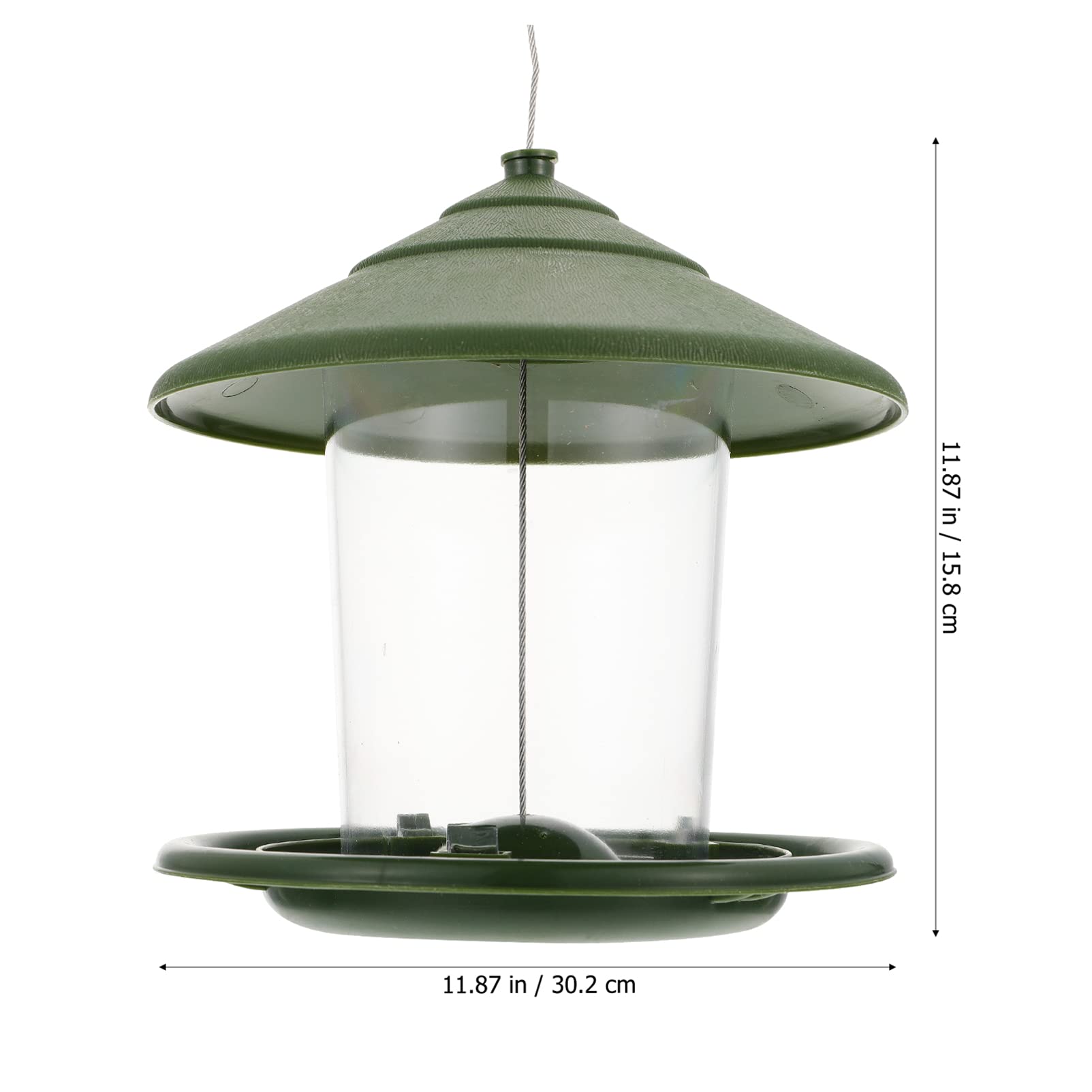Sosoport 2pezzi Mangiatoia Sospesa Per Uccelli Da Giardino Contenitore Facile Da Pulire Design Compatto Per Uso Esterno Per Balconi e