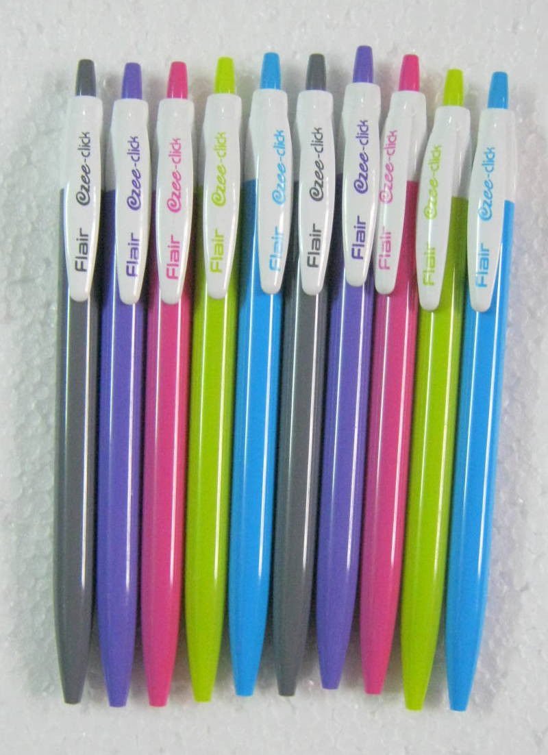 Flair ezee-click Ball Pen - Original Brand New Pack Of 10