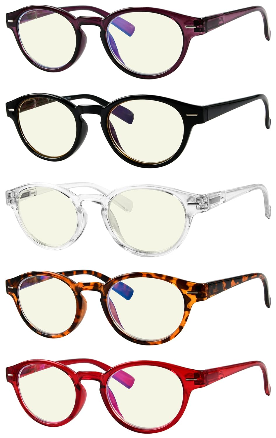 Eyekepper Multipack tinted Blue Light Blocking Reading Glasses for Women Men Readers Computer Eyeglasses