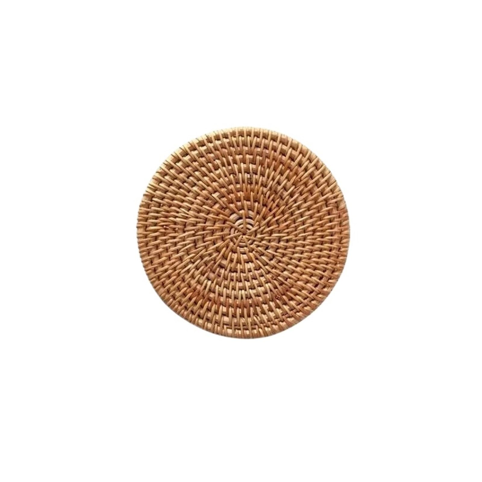 Napperons ronds tissés rotin 10cm pour partager des repas sereins