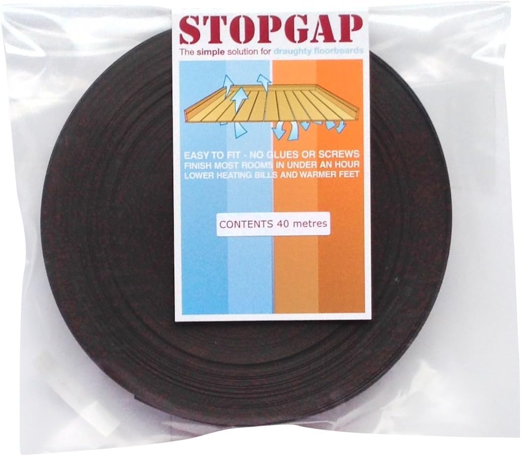 StopGap Floorboard Draught Excluder - Brown
