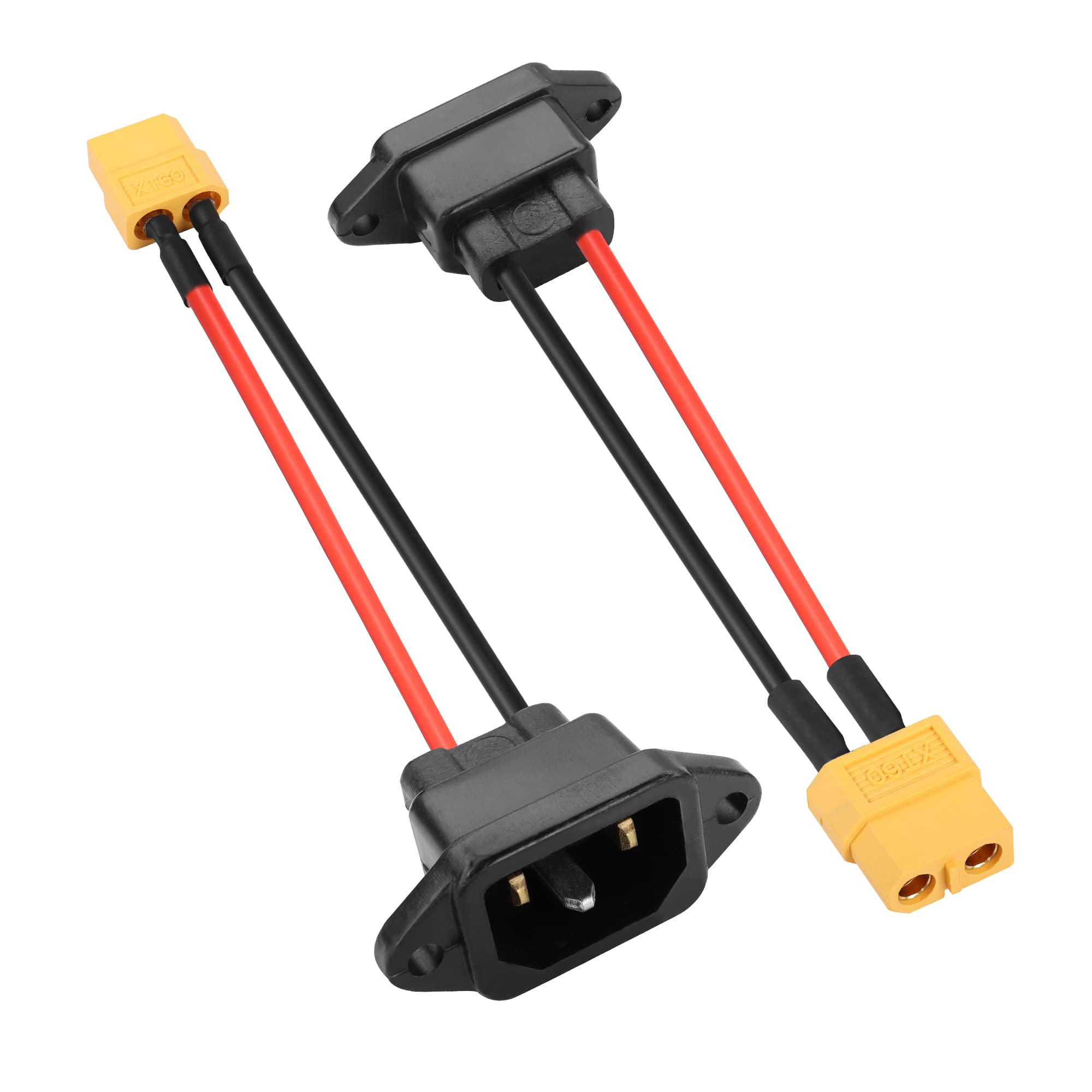 Amazon.com: PNGKNYOCN AC 250V 15A IEC320 C14 Male to XT60 Female