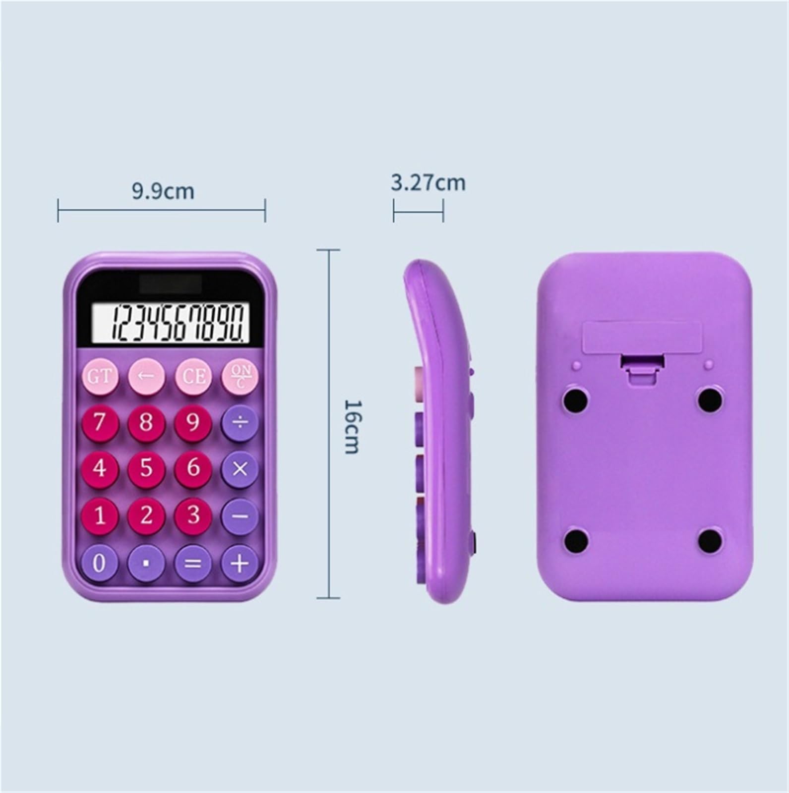 Kalkulatory Kalkulator, Wielofunkcyjny Przenośny Kalkulator Z 10-cyfrowym Wyświetlaczem, Odpowiedni Do Biura I Domu Przybory Szkolne(Pink)