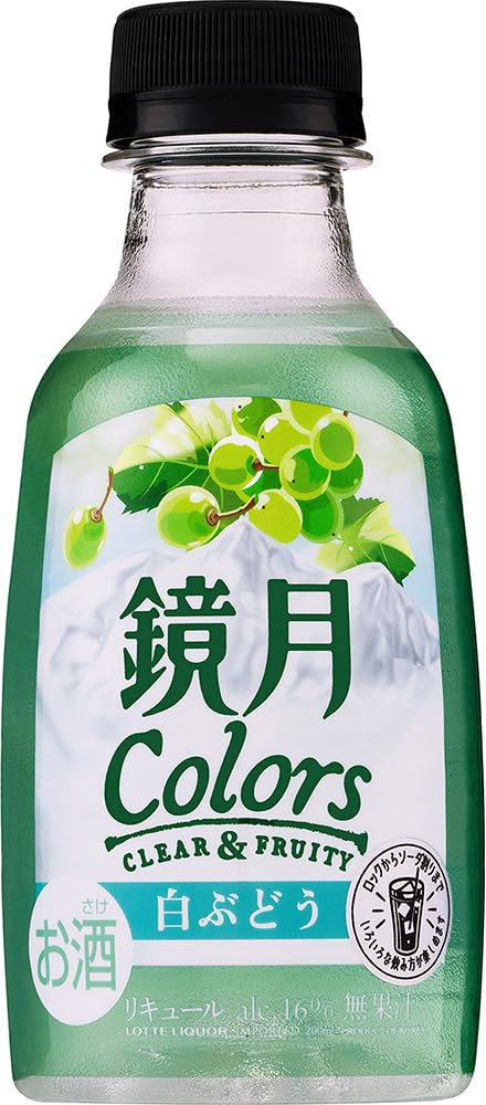 Amazon.co.jp: 鏡月 Colors 白ぶどう 200ml×24本［サントリー 韓国焼酎