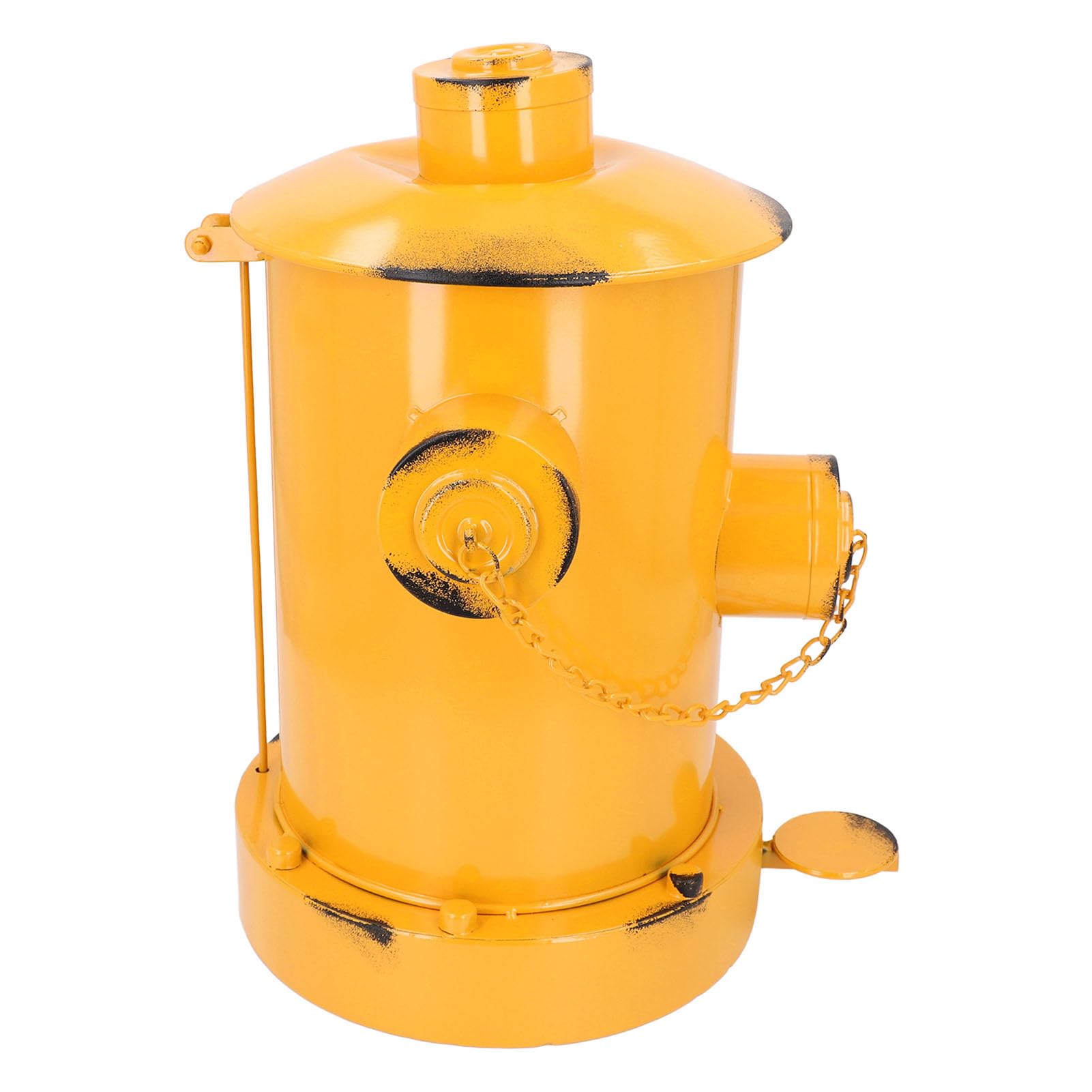 Cestino Vintage Di Piccole Dimensioni, 12.6x12x15.75in Forma Di Idrante Cestino Metallo in Stile Industriale Retrò Cestino Decorativo per Animali Domestici Con Secchio E