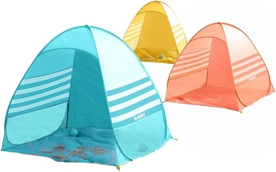 Ludi LUDI Tente Pataugeoire Pop-Up Anti-UV avec Espace Balles