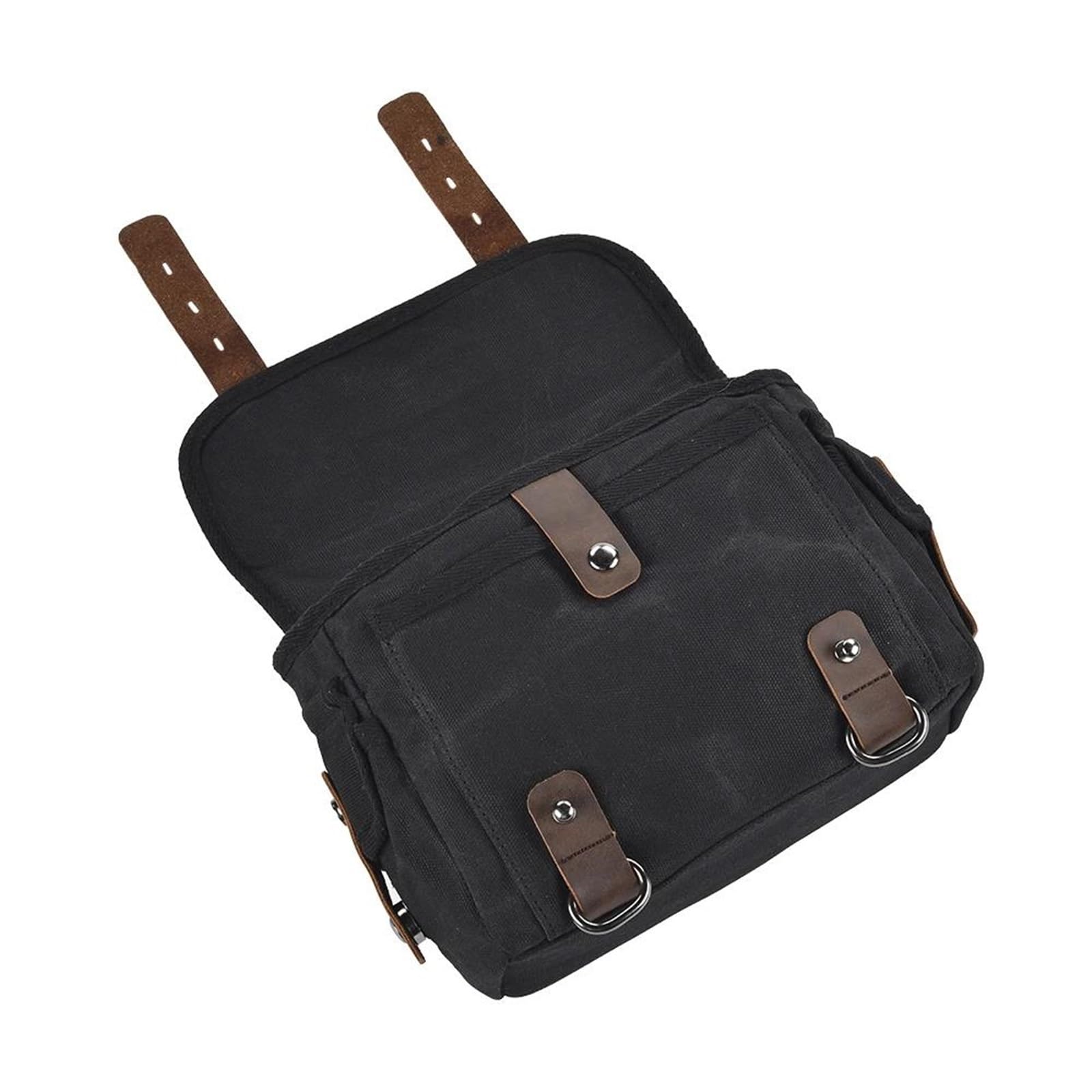 Reisebeutel Hecktasche Motorrad-Rücksitztasche Erweiterbare Motorradgepäck-Aufbewahrungsrucksack-Seitentasche(Nero)
