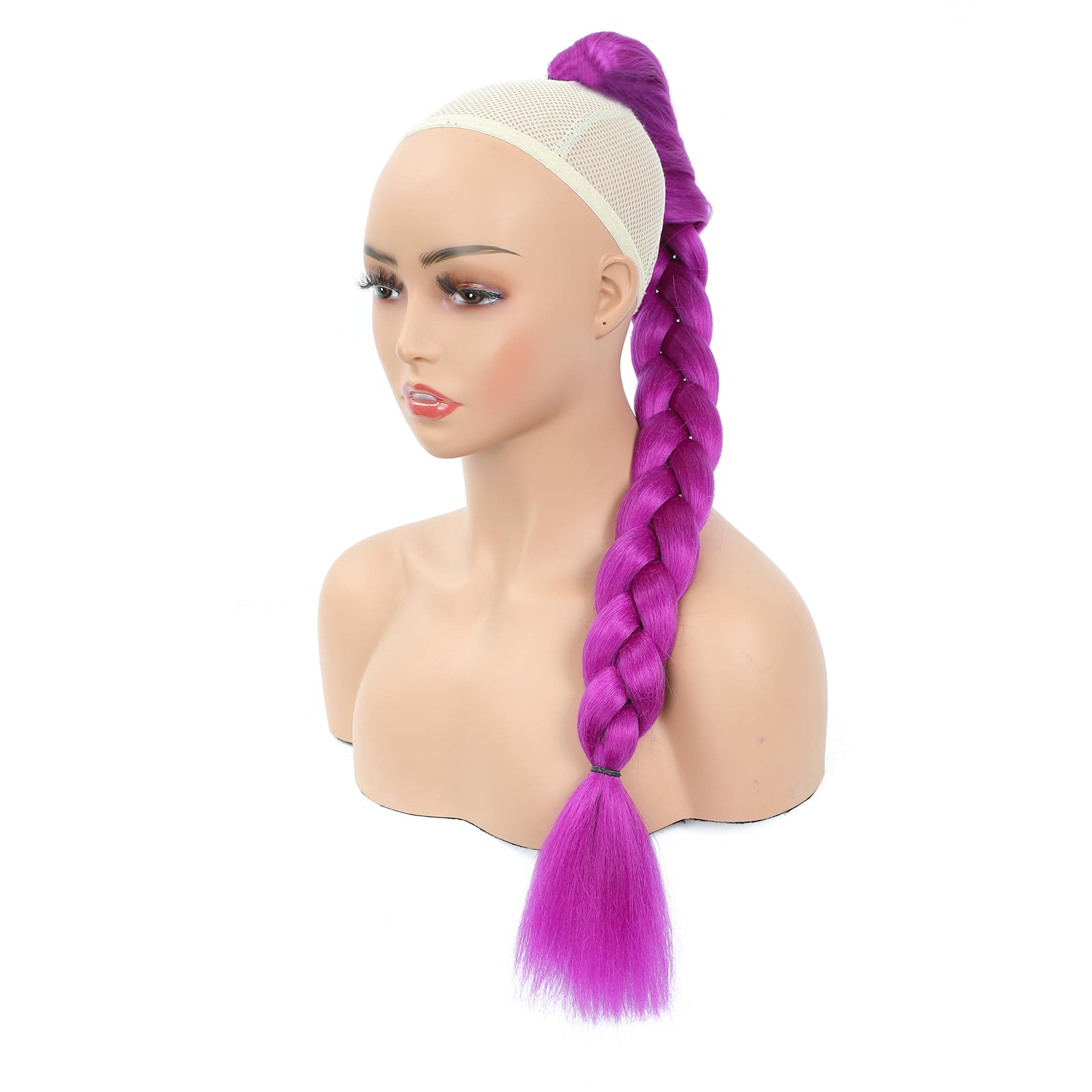 Rumi Braids 26-calowe warkocze pudełkowe, syntetyczne przedłużki do włosów cosplay z łatwym klipsem