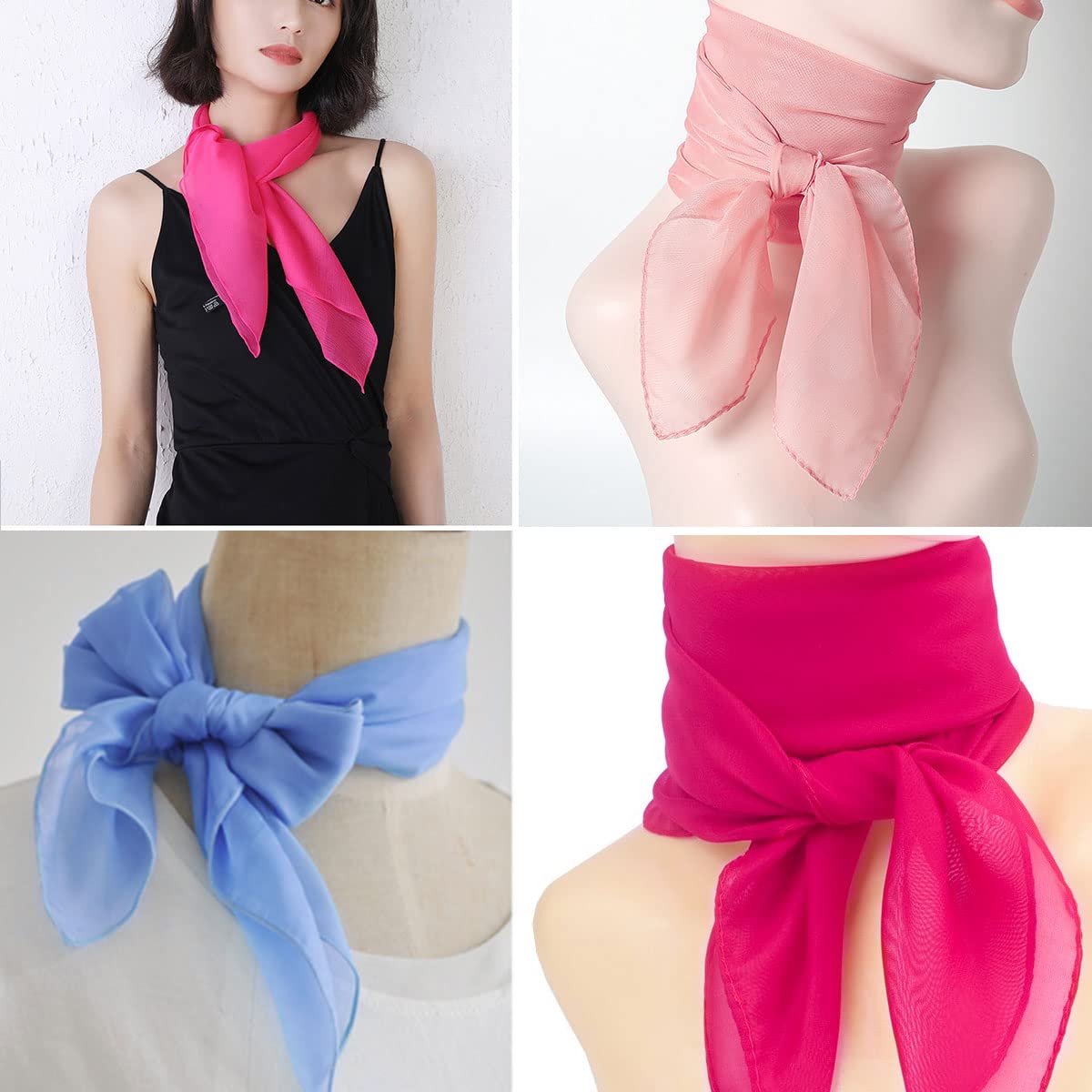 BRITIVIVE Lot de 12 foulards de jonglage - 60 x 60 cm - En mousseline de soie - Pour la danse, les performances - 12 couleurs - Pour activités de fête, jonglage et sensoriel BRITIVIVE Lot de 12 foulards de jonglage - 60 x 60 cm - En mousseline de soie - Pour la danse, les performances - 12 couleurs - Pour activités de fête, jonglage et sensoriel
