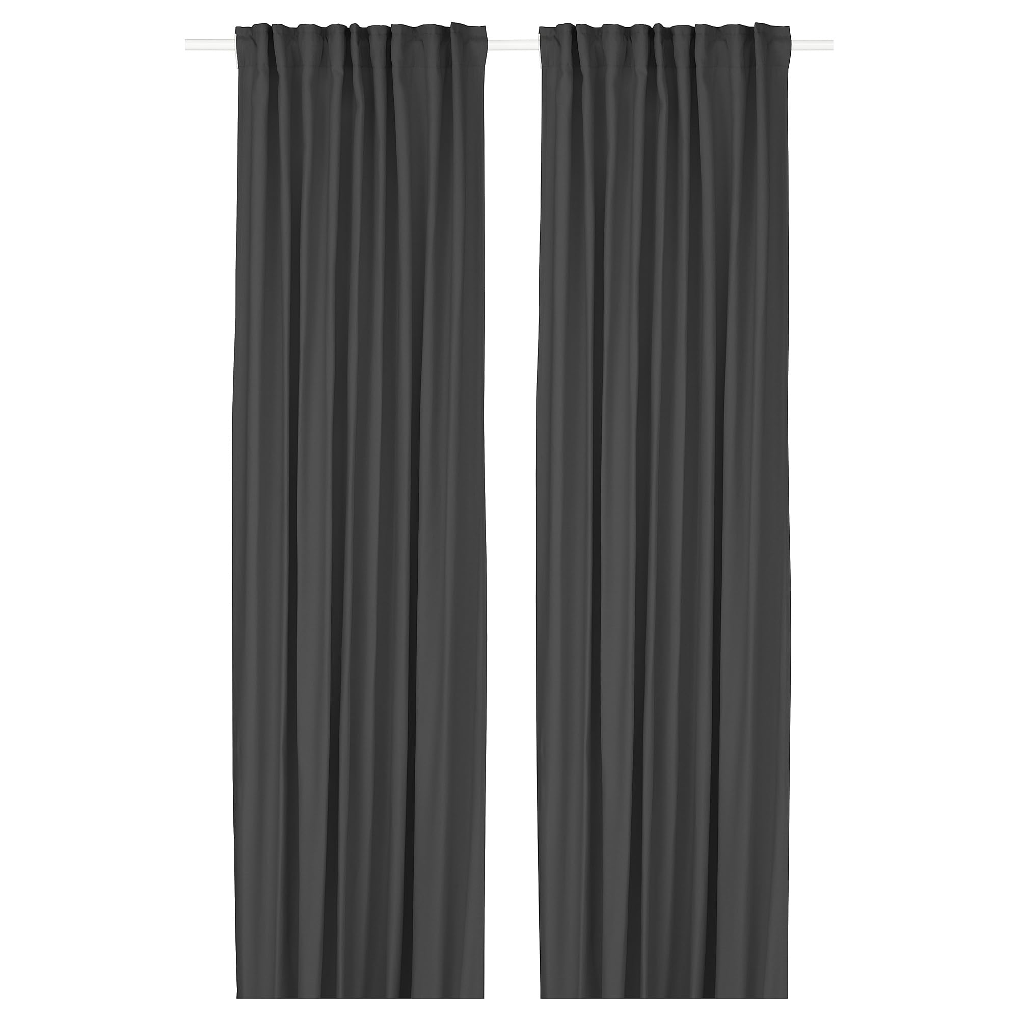 Rideaux gris foncé ProTuning GINSTMOTT 145 x 300 cm en tissu lourd de qualité