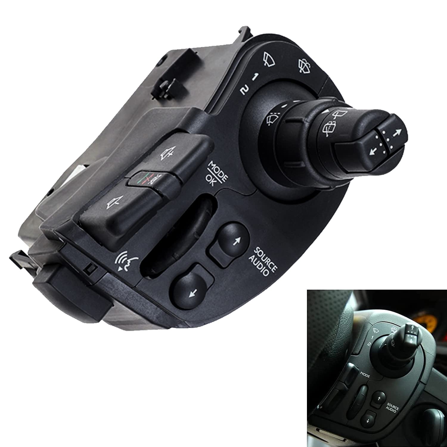 YAOPEI Commodo Essuie Glace Clio 3 Kangoo 2 Modus 2005-2012 7701068115 8201590631 Commande Essuie-Glace Radio Clignotant