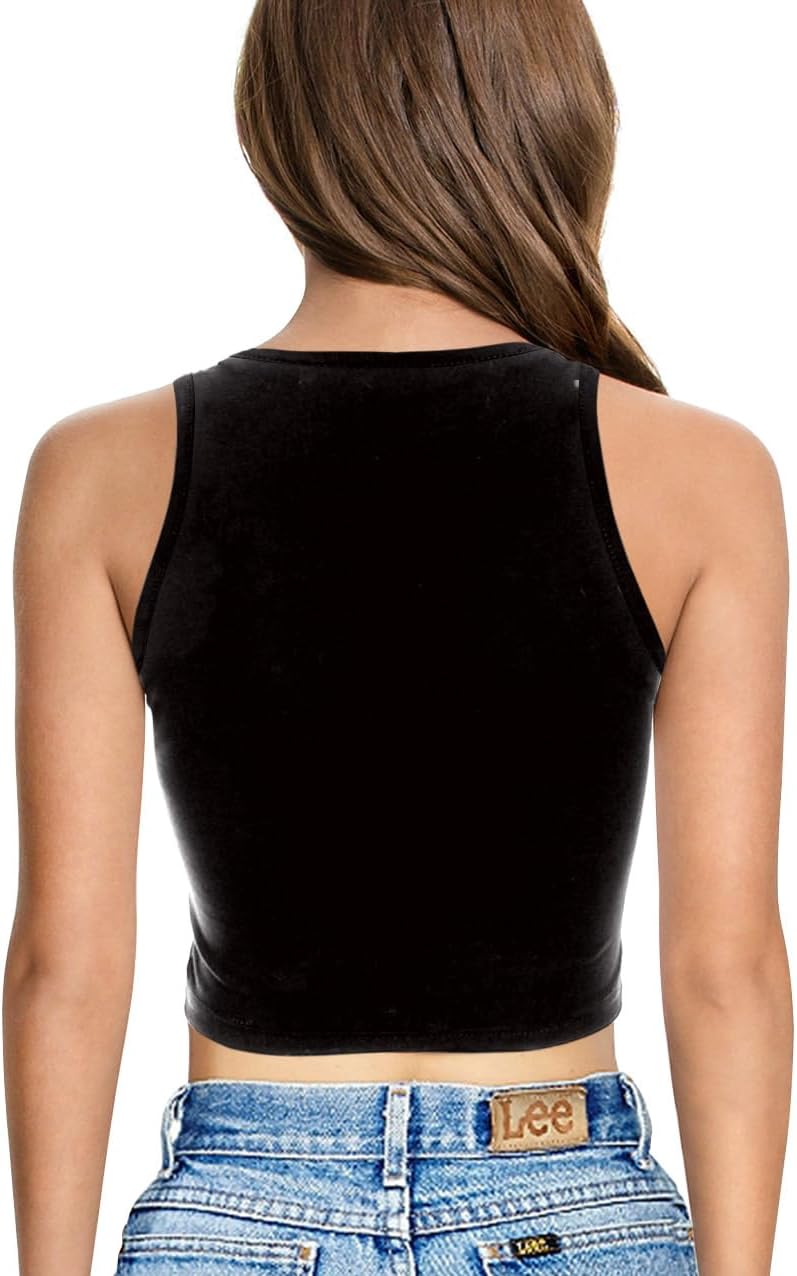 St Patricks Day Crop Top Lucky Womens Shamrock Irish Flag Vest Clover Printed Tank Shirt - Image 2