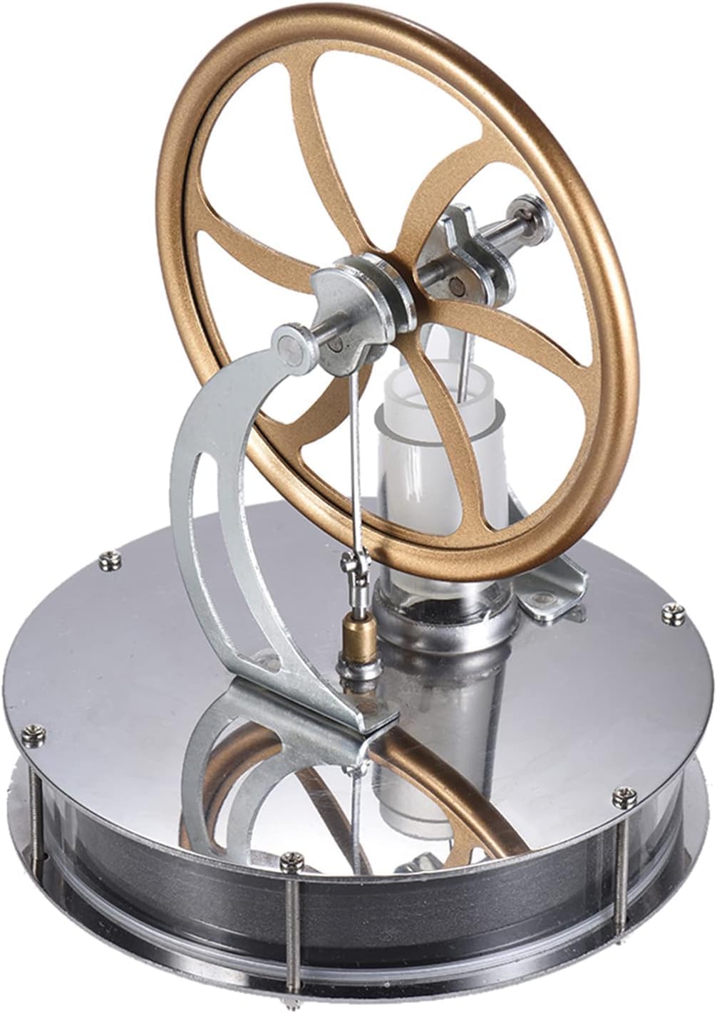 Motor Stirling de baja temperatura para entender la física sin memorizar fórmulas complejas