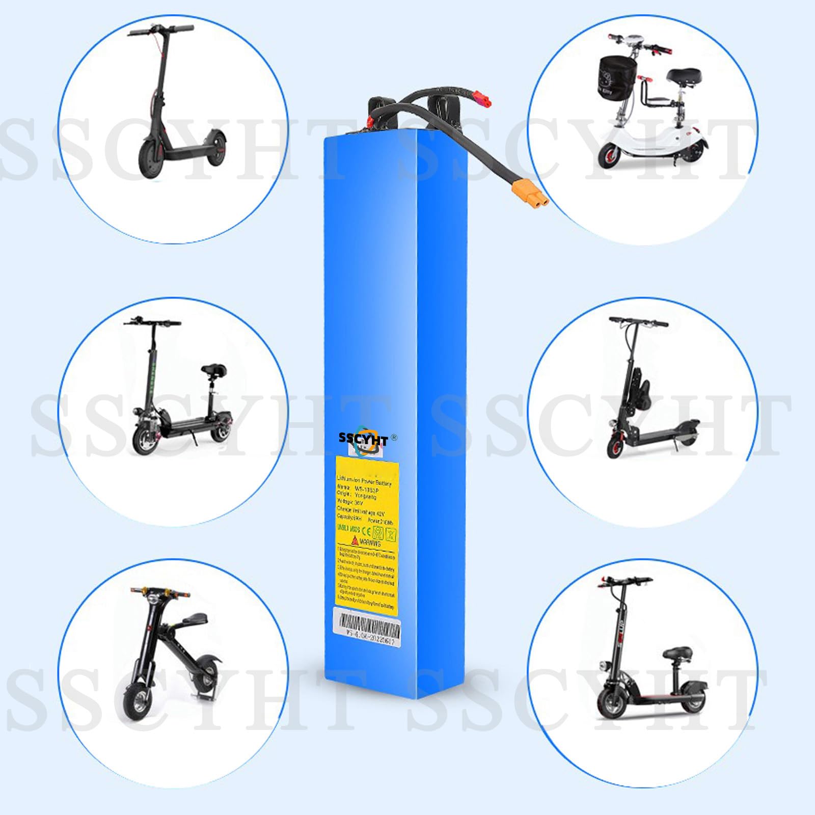 Batterie Rechargeable au Lithium 36 V pour Trottinette électrique