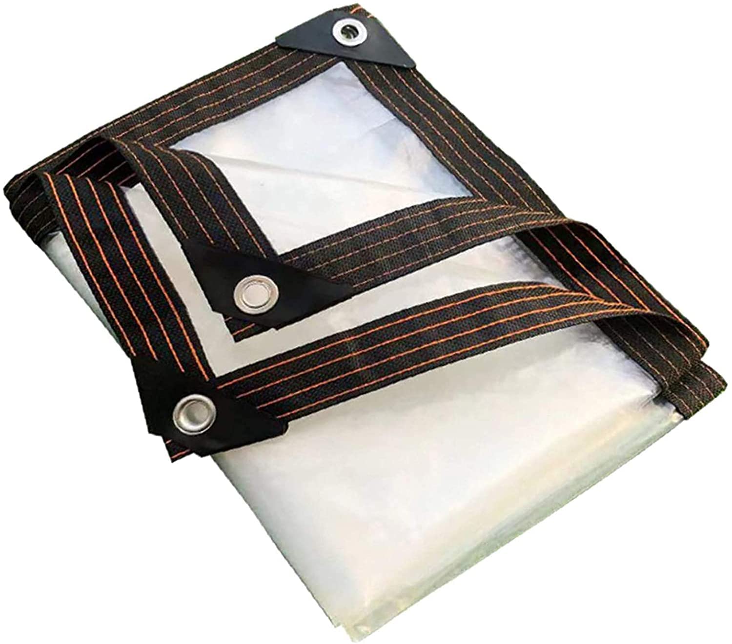 Lona transparente impermeable con ojales para tapar lluvia en balcones