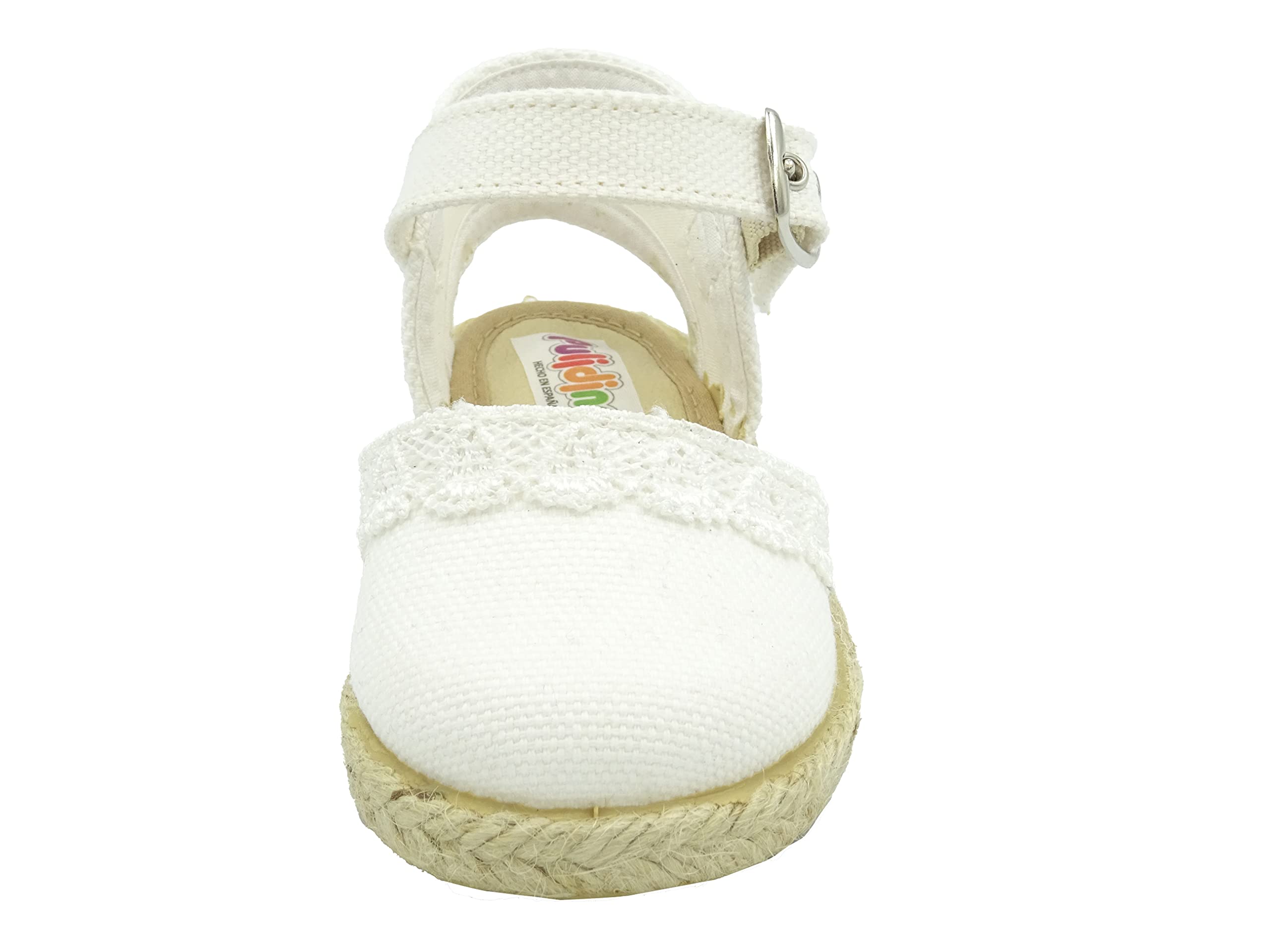 Esparteña de Niña con Puntilla y Suela de Goma Bebé 263/122