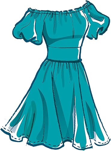 Miniatura 4 de McCall's Misses' - Kit de patrón de costura para vestido ajustado y acampanado, código M8211, tallas 8-10-12-14-16, multicolor