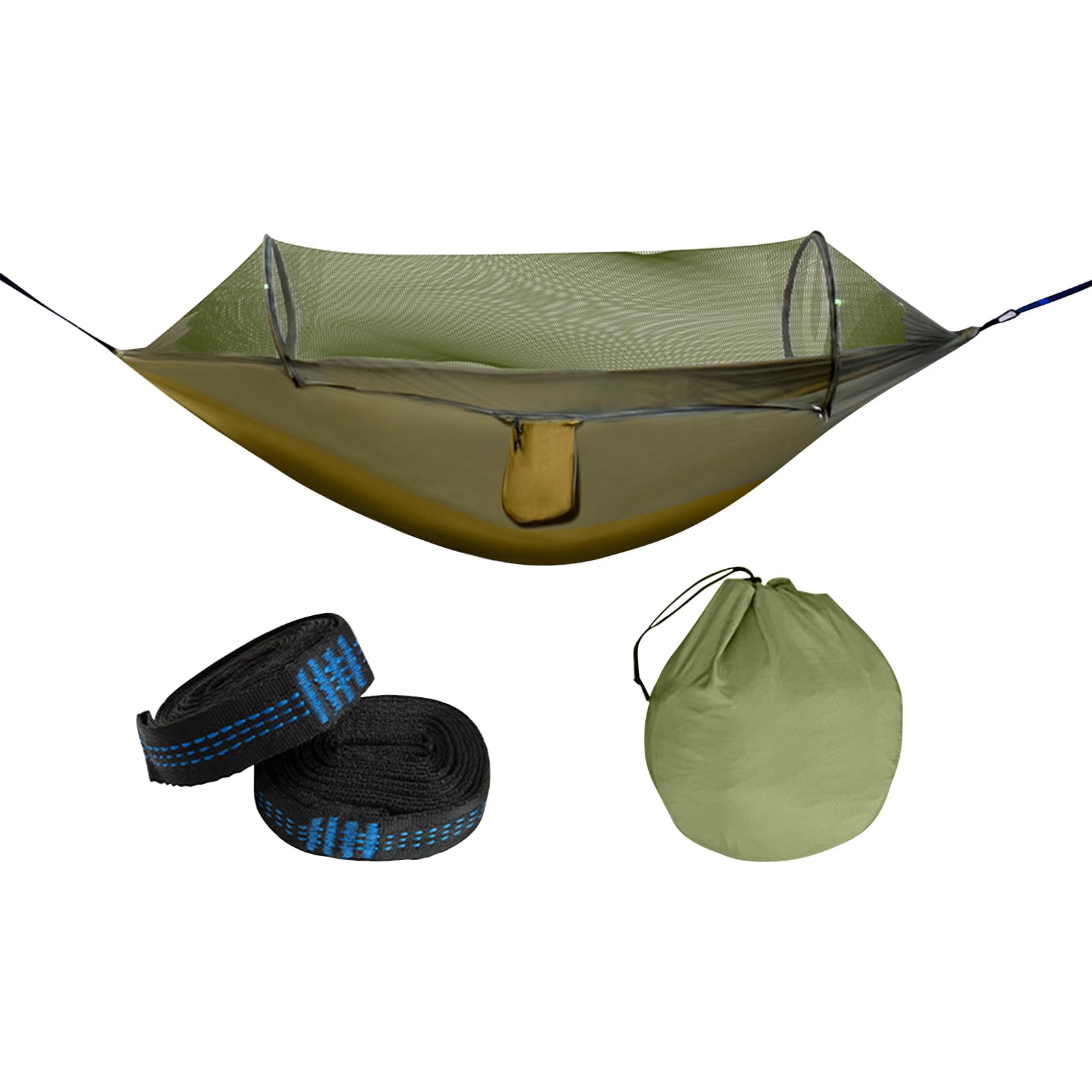 Amaca portatile – Amaca portatile da campeggio per 2 persone | Lettino pieghevole per avventurieri pioggia sopravvivenza all'aperto escursionismo lato lago spiaggia cortile famiglia