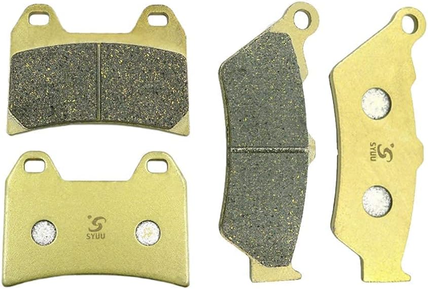 S SYUU High-Performance Reliable Motorcycle Front Rear Brake Pads Set Kit Compatible with Victory Vegas 03-07 Vegas 8-Ball 05-07 Vegas Jackpot 06-07 - Low Noise, Easy Installation FA244F FA209R