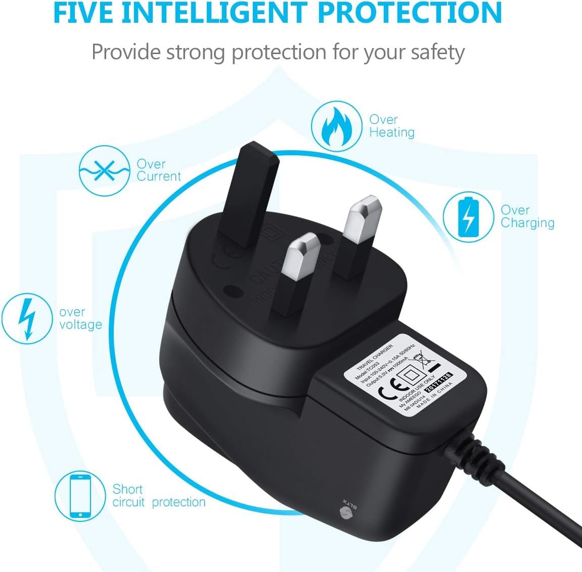 Technoplay Home Wall Charger compatible with Sony PSP 1000/2000/Slim/Lite/3000, UK Mains Powered, CE Certified - Image 2