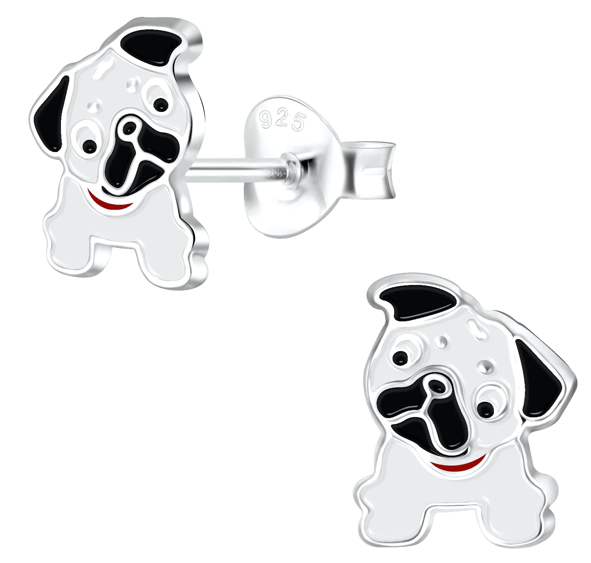 Aww So Cute 925 Sterling Silver Hypoallergenic Puppy Pug Stud Earrings for Babies, Kids & Girls | Diwali Gift | Comes in a Gift Box | 925 Stamped with Certificate of Authenticity | ER1623 (B07V3MWP7M) Amazon Price History, Amazon Price Tracker