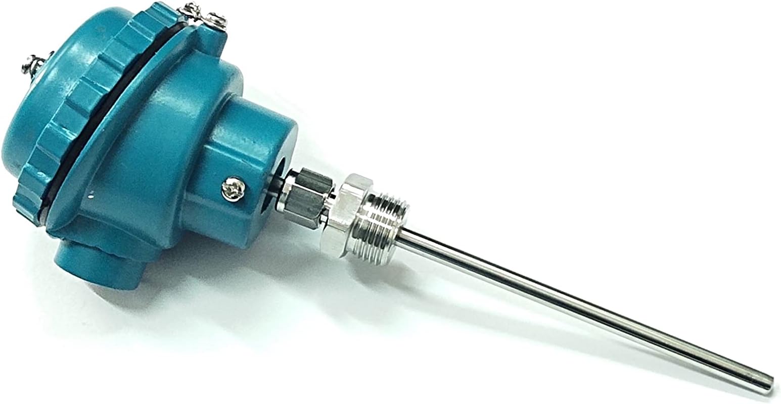 BRAND RTD (PT 100- SIMPLEX 3 WIRE) HEAD TYPE SENSOR WITH 6 MM DIA, 100 MM LENGTH AND 1/2 BSP ADJUSTABLE THREAD