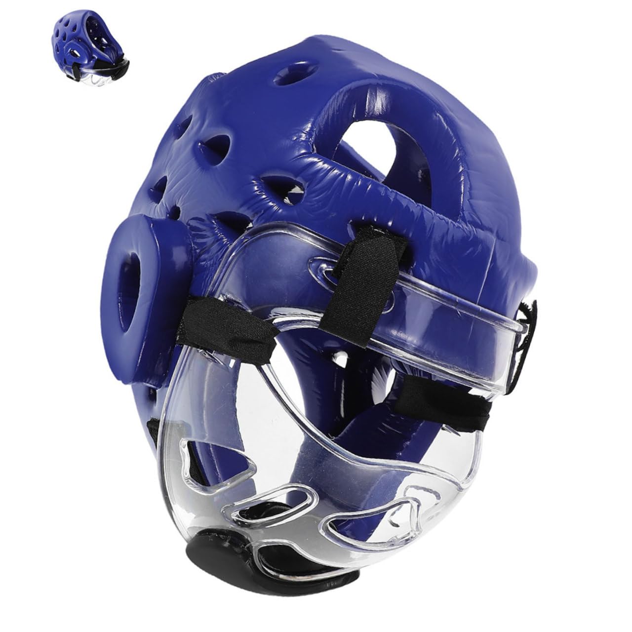 Casco Protettivo per Bambini Taekwondo e Karate Schiuma Traspirante, Costruzione Leggera, Vestibilità Regolabile per Allenamento Arti Marziali