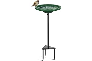Year-Round Bird Bath with Detachable Stake for Outdoors