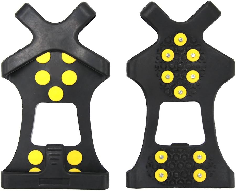 Weimall 靴底用滑り止めスパイク 期間限定で特別価格 滑らない 携帯 靴用ゴム底 スノー かんじき アイススパイク アイゼン