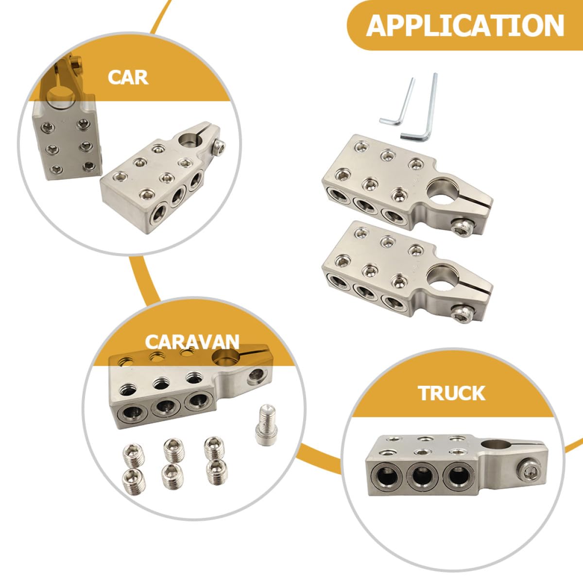 1 Batterie Klemmen für Autobatterie aus Zinklegierung 1/0 Awg Schnellverschluss Anschluss mit Hoher Präzision und Zähigkeit Geeignet für Auto und Gabelstapler