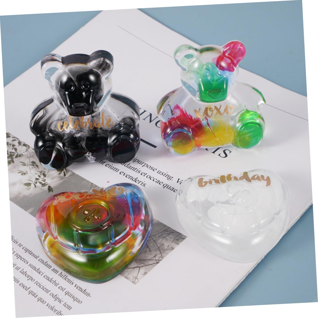 SHINEOFI 3piezas Molde De De para Decoración De Pasteles y Manualidades Molde De Epóxica y Chocolate para Creaciones