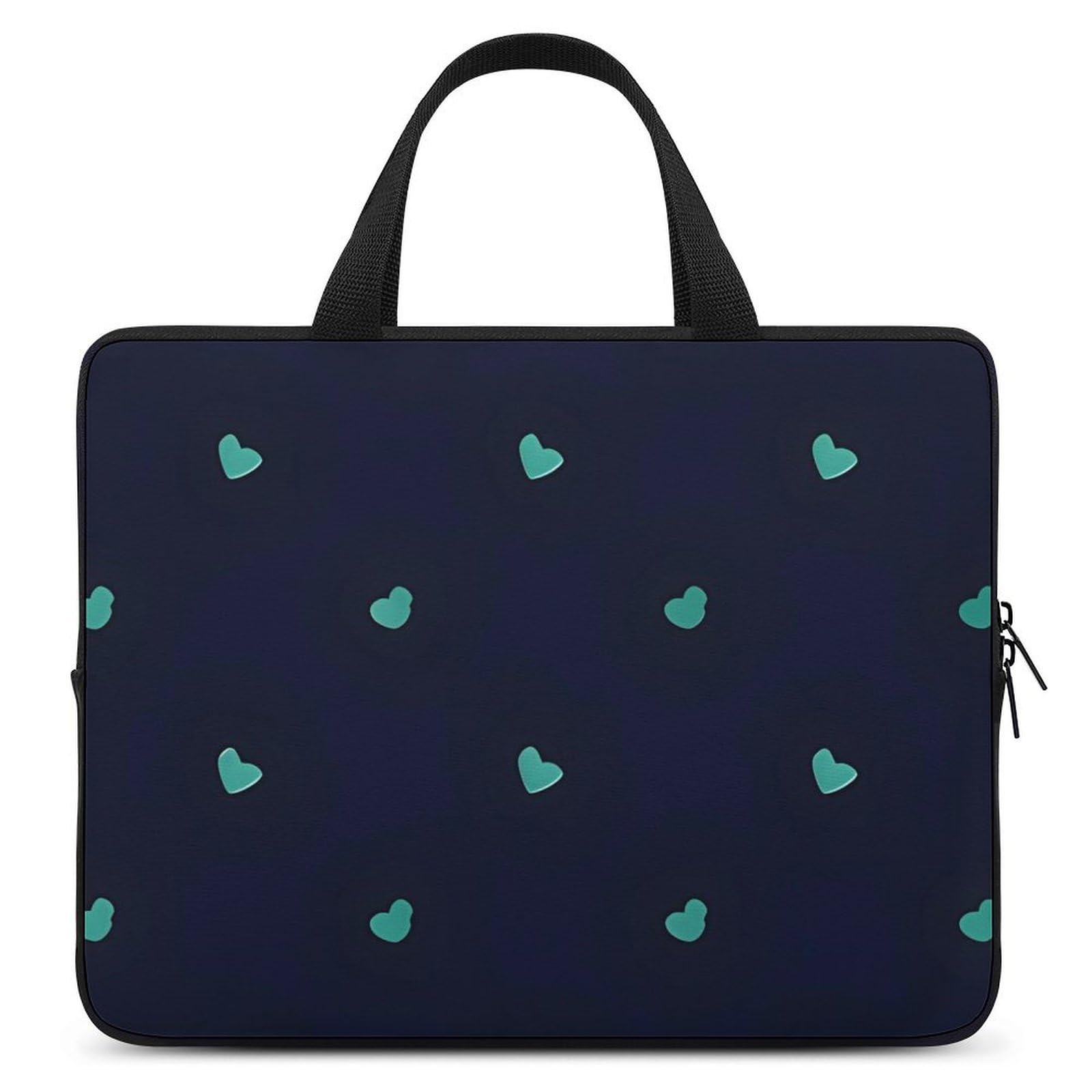 Jolie housse pour ordinateur portable de 17 pouces avec fond bleu, sac de protection pour ordinateur portable avec dragonne