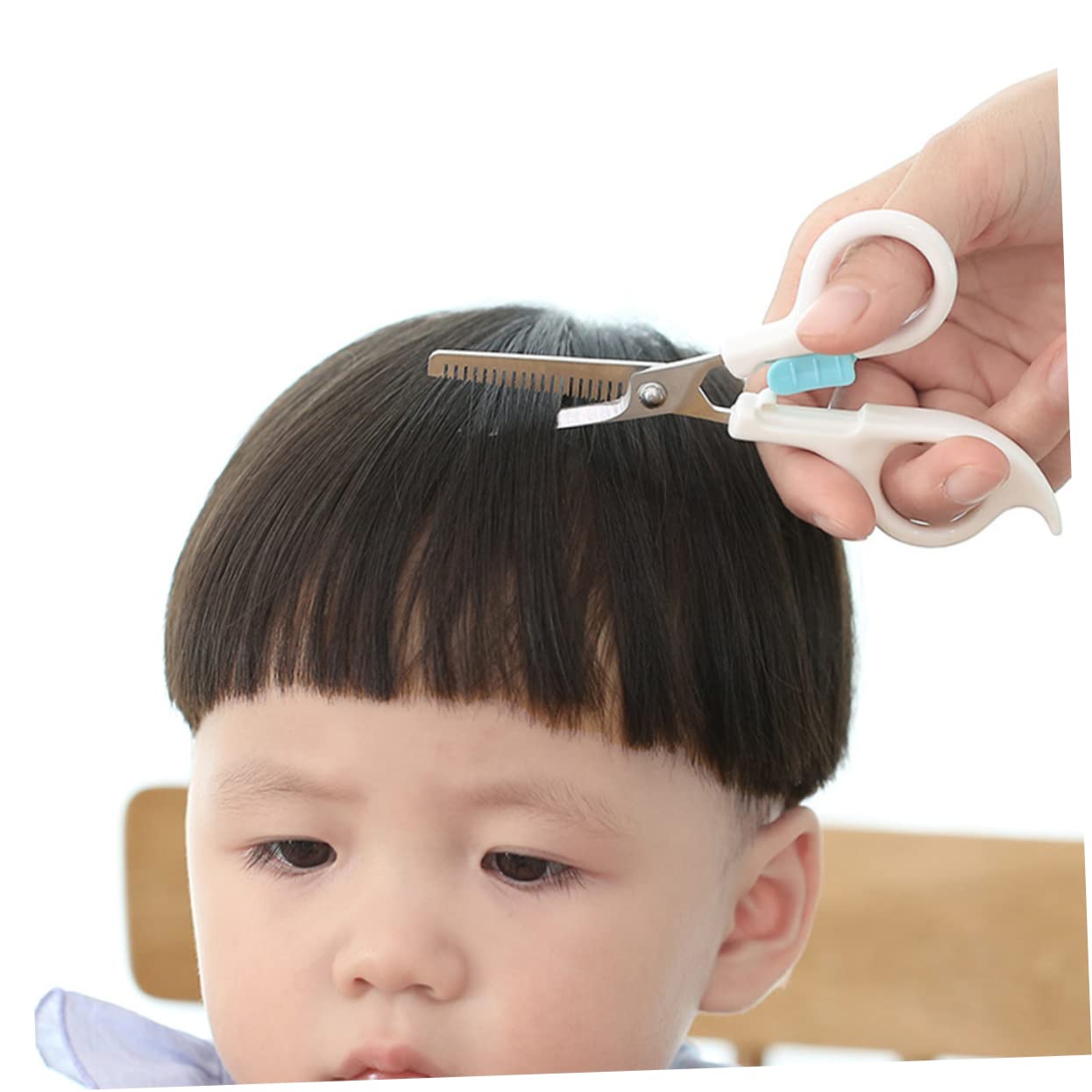 Didiseaon 6 Piezas tijeras más delgadas tijeras para niños de peluqueria salón peluquero profesional para cortar los cortador de peluquería cabello corte plano