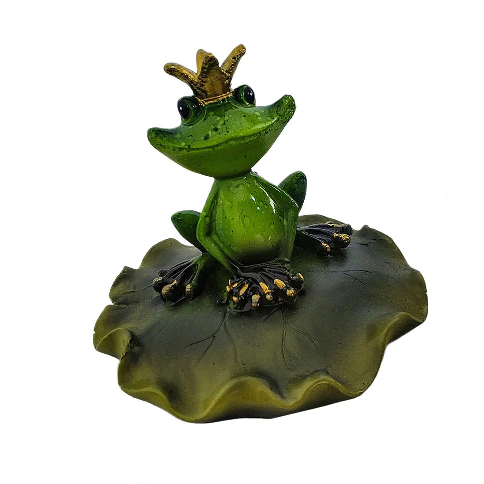Kaeltsyn Floating Frogs Statue for Pond Ornament Figurine Statue for Floating Flower Home Garden Decoration Photo Props Waterproof Sculpture