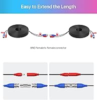 Vista 8 de ZOSI Cámara de seguridad 1080P 1920TVL para exteriores e interiores, híbrida 4 en 1 TVICVIAHD960H CVBS Bullet Cam para vigilancia analógica en casa