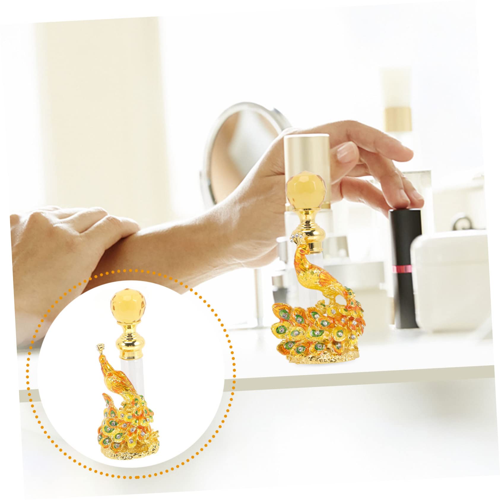 MAGICLULU 3 Bottiglie Di Profumo Vuote Ricaricabili Con Vintage Contenitore Portatile Da Viaggio Per Profumi