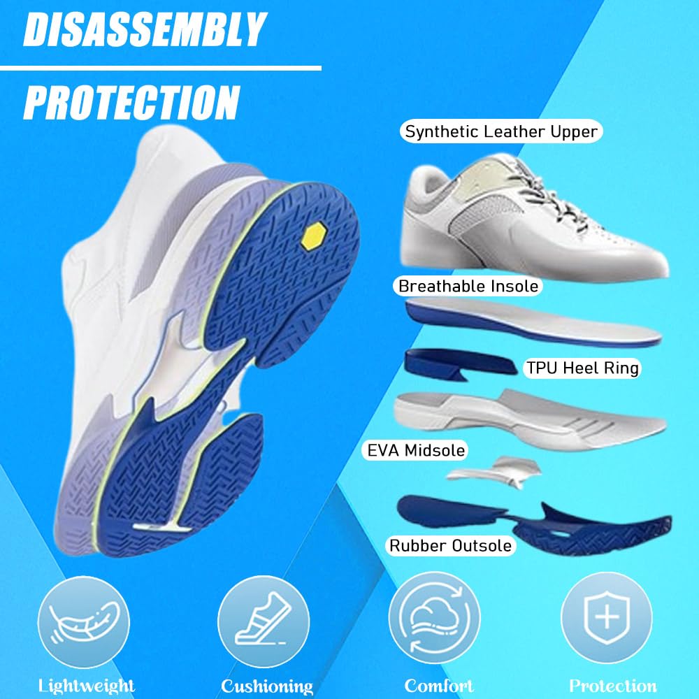 Hixingo Zapatillas Deportivas Hombre, Entrenamiento Corte Anti-Slip Zapatillas Hombre, 38-48 EU Zapatillas Running Hombre de Bádminton Tenis, Interior y Exterior Deportivas Hombre