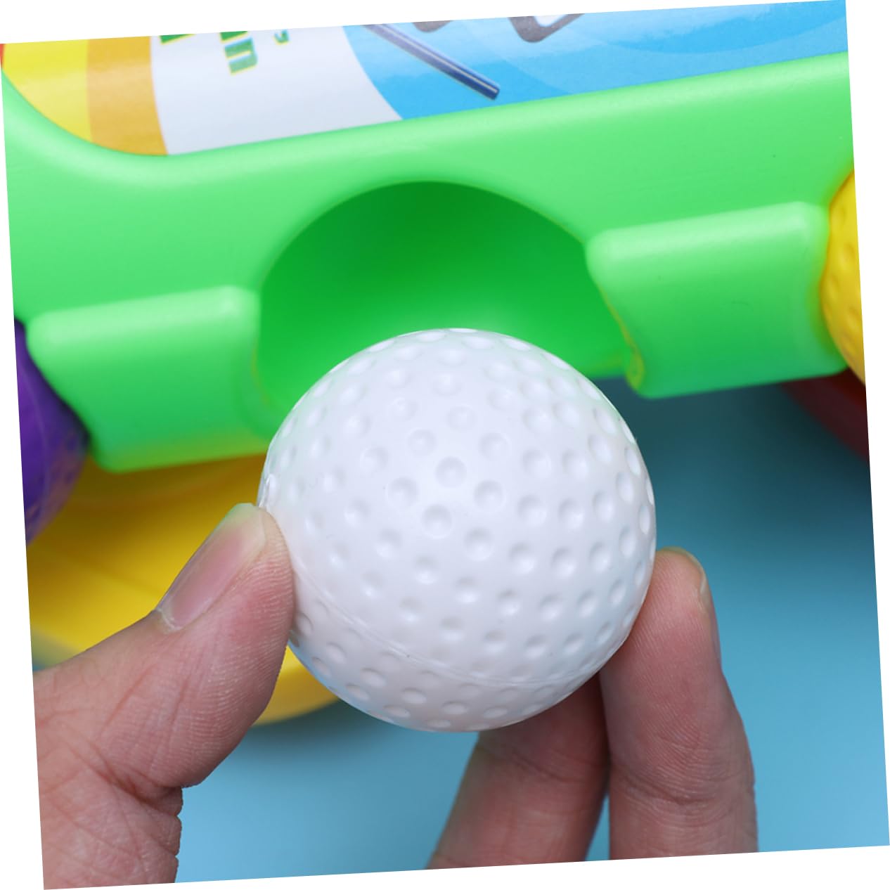 Juego de Golf Infantil Portátil de Plástico, 2 Juegos, Verde | Ligero y Portátil, Actividad Padre E Hijo, para Exterior y Niños Pequeños