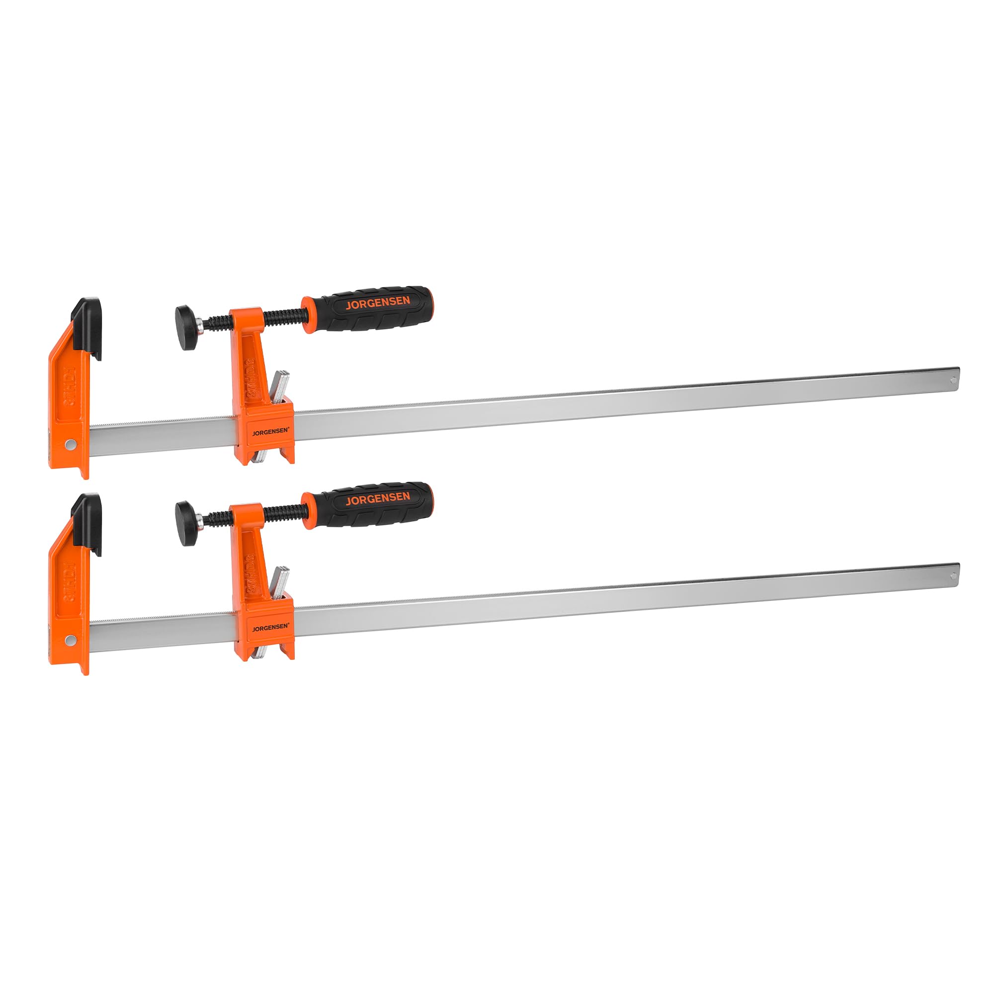 Jorgensen 30" Heavy-Duty Steel Bar Clamp Set, 1000 lbs Load Limit, 2-Pack