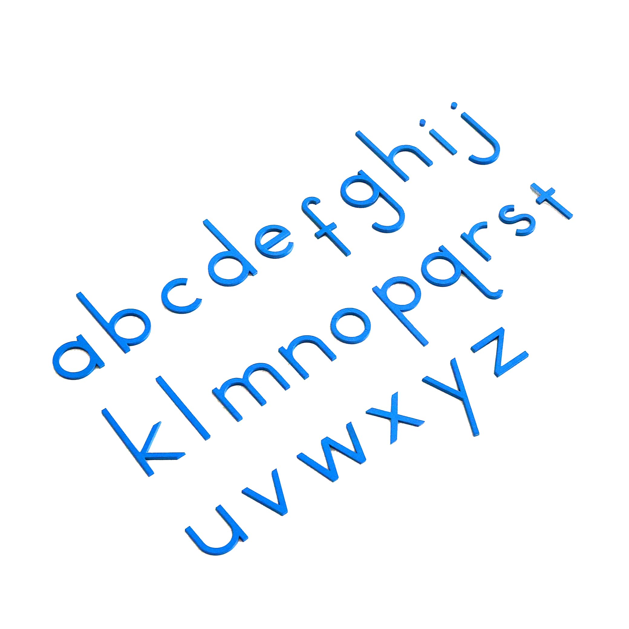MONTESSORI OUTLET Small Movable Alphabet (Print, Blue) for 3-6 Years: Montessori Education at School and Home