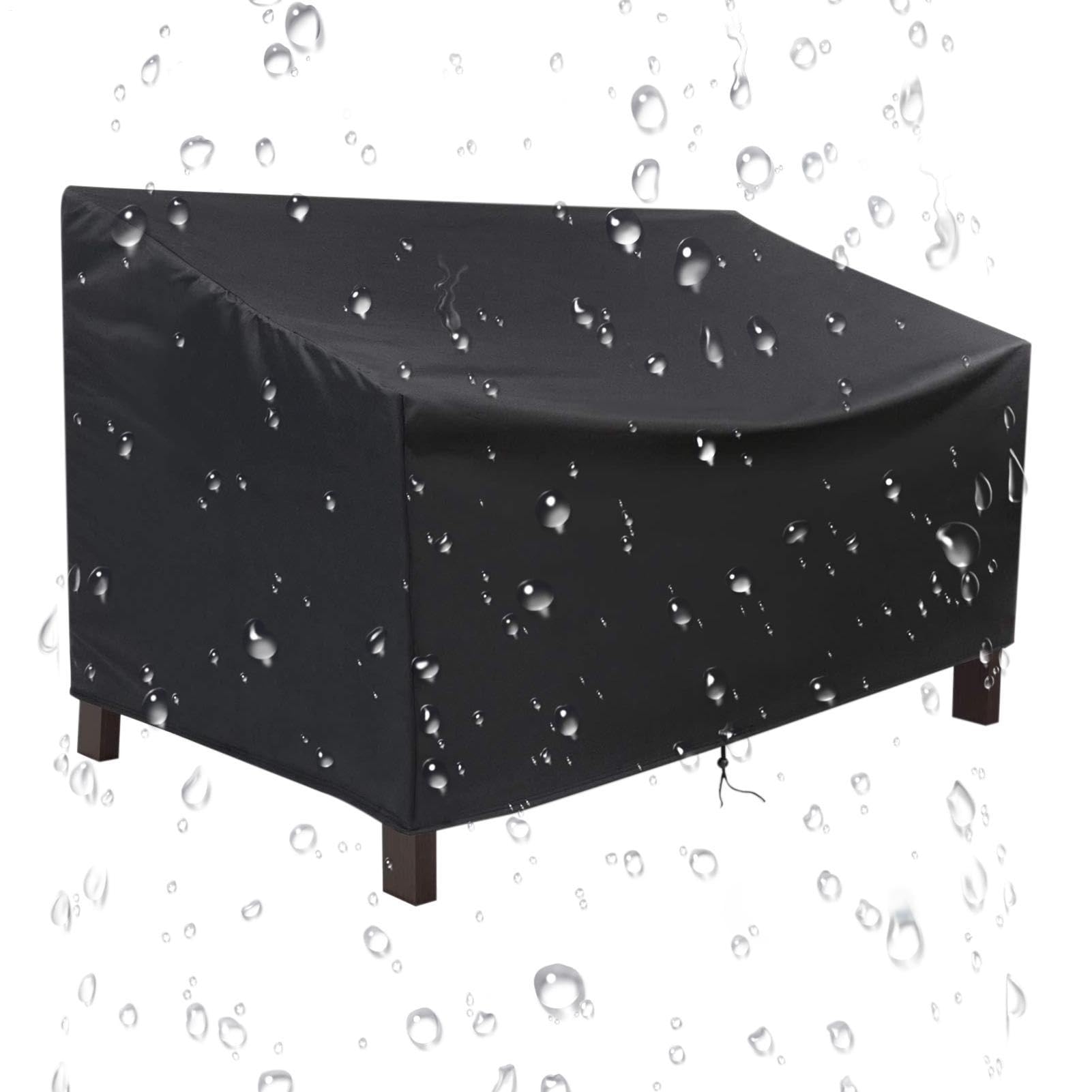 Cubierta para muebles de terraza impermeable: lona protectora de exterior para loveseat