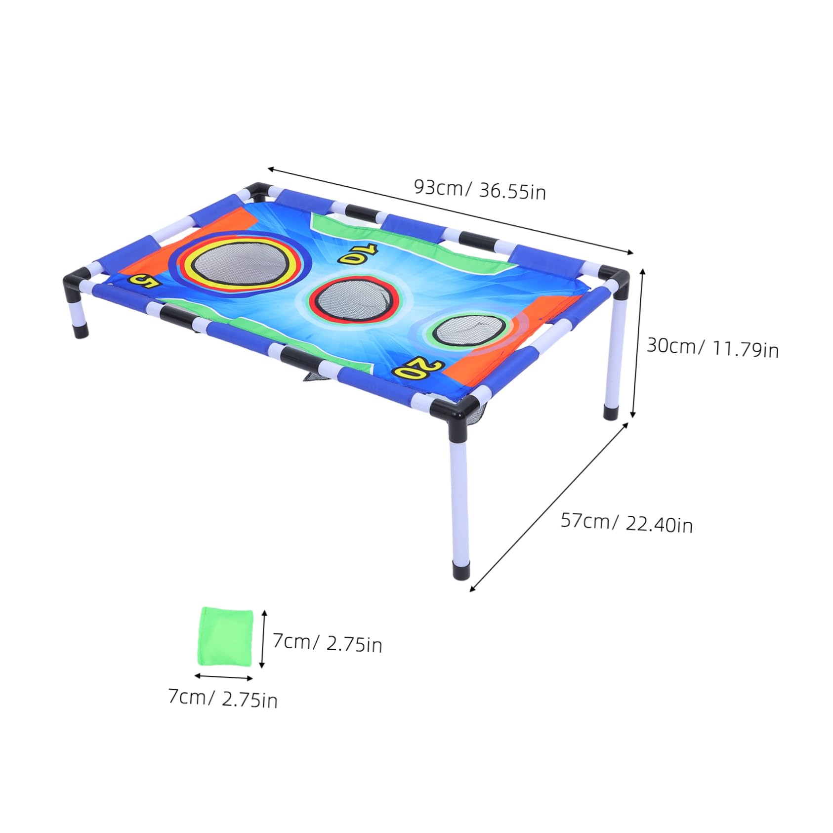 VANZACK Bohnensackwurfspiel Set mit Sandsackbrett Outdoor-wurfspielzeug für Junge Mädchen Familienfeste Parks Strände Gärten