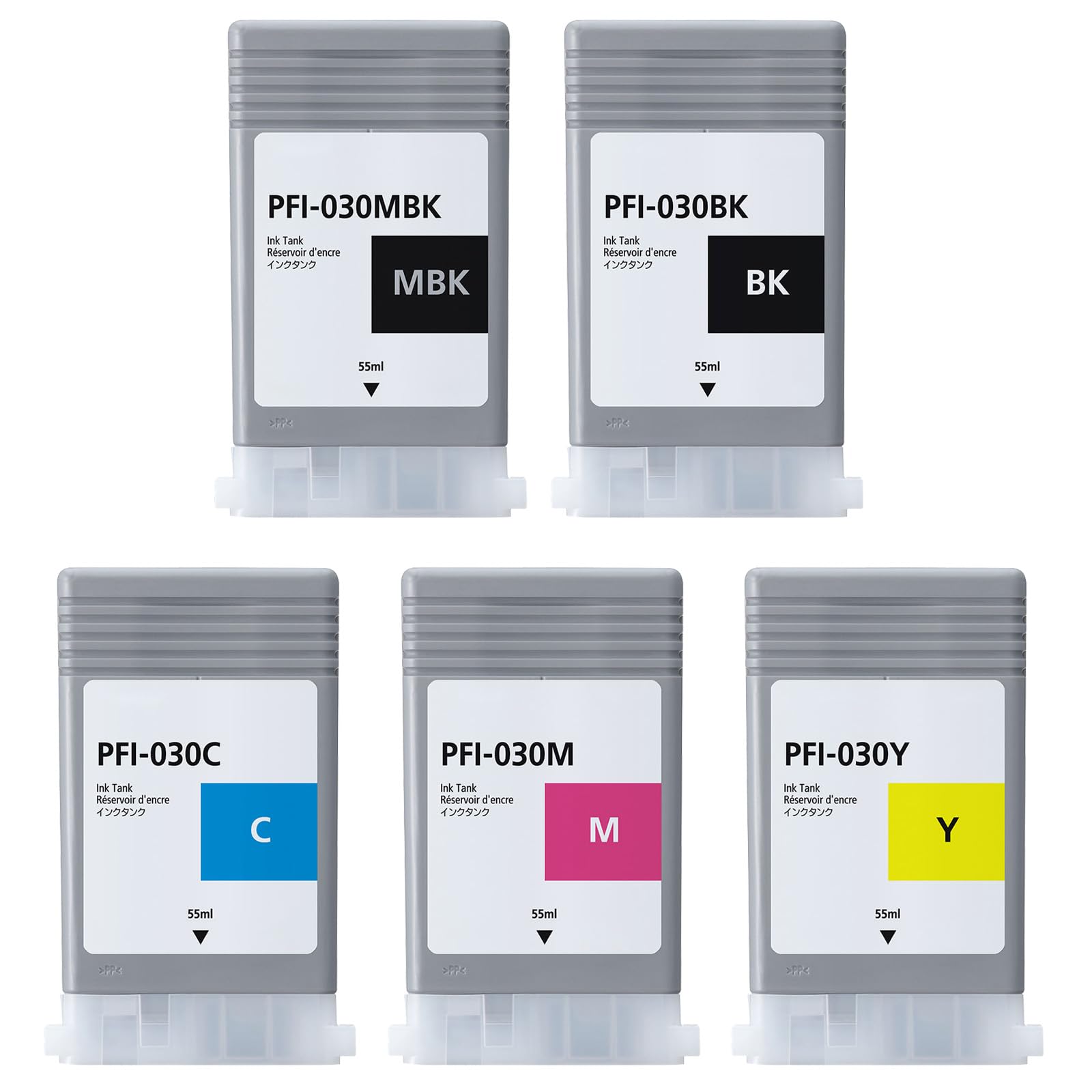 Amazon.com: PFI-030 Pigment Ink Tank Kit 55-ml 5-Pack PFI030 Amazon.com: PFI-030 Pigment Ink Tank Kit 55-ml 5-Pack PFI030