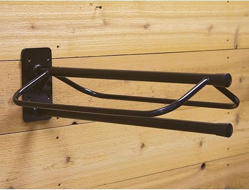Miniatura 6 de Soporte para sillín con barra de almohadilla para entusiastas de los caballos  Soporte de pared para sillín de alta resistencia  Estante de sillín