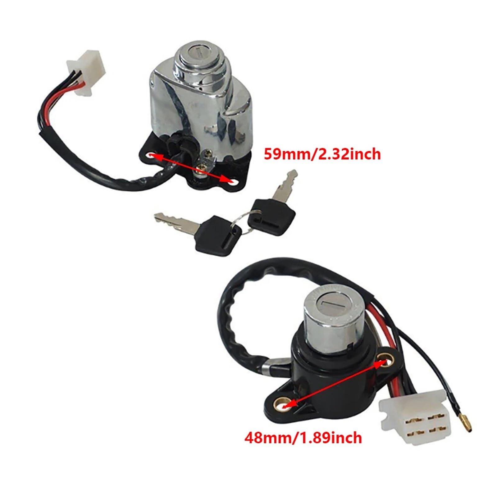 Schlösser & Verriegelungen Passend für Shadow VLX 600 VT600 VT400/750 Steed 400 Motorrad Zündschloss Tankdeckel Abdeckung Lock Key set