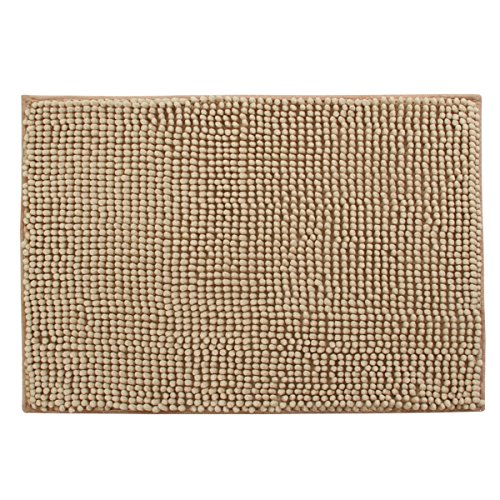 Neloodony Tapis de Toilette antidérapant Toilette Tapis de Salle de Bain Tapis de Douche Tapis de Salle de Bain, Gris